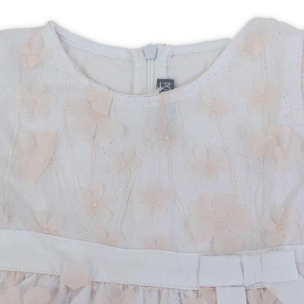 Baby Girls Cotton Dress – Salmon