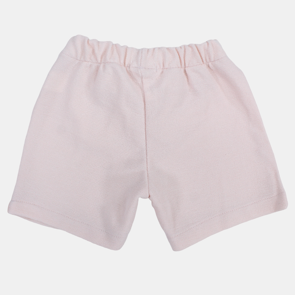 Baby Girls Plain Cotton Shorts