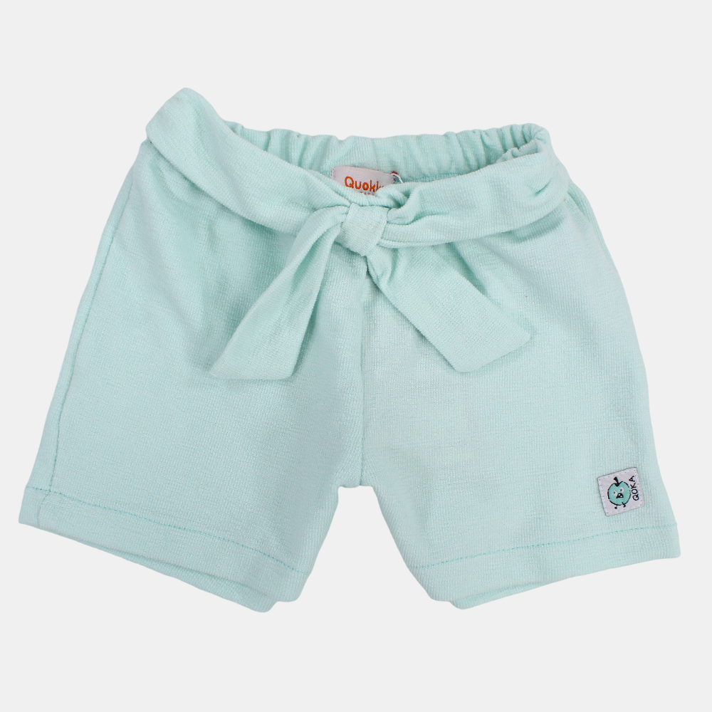 Baby Girls Plain Cotton Shorts