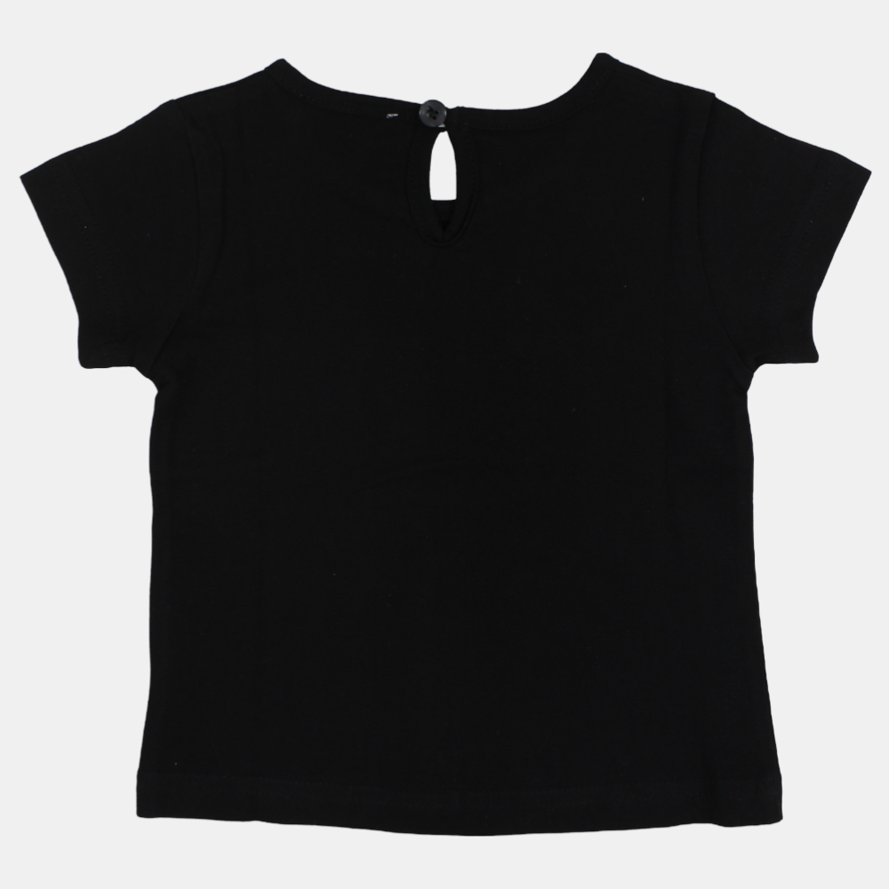Baby Girls Cotton T-Shirt - Cute Smiling Girl Print