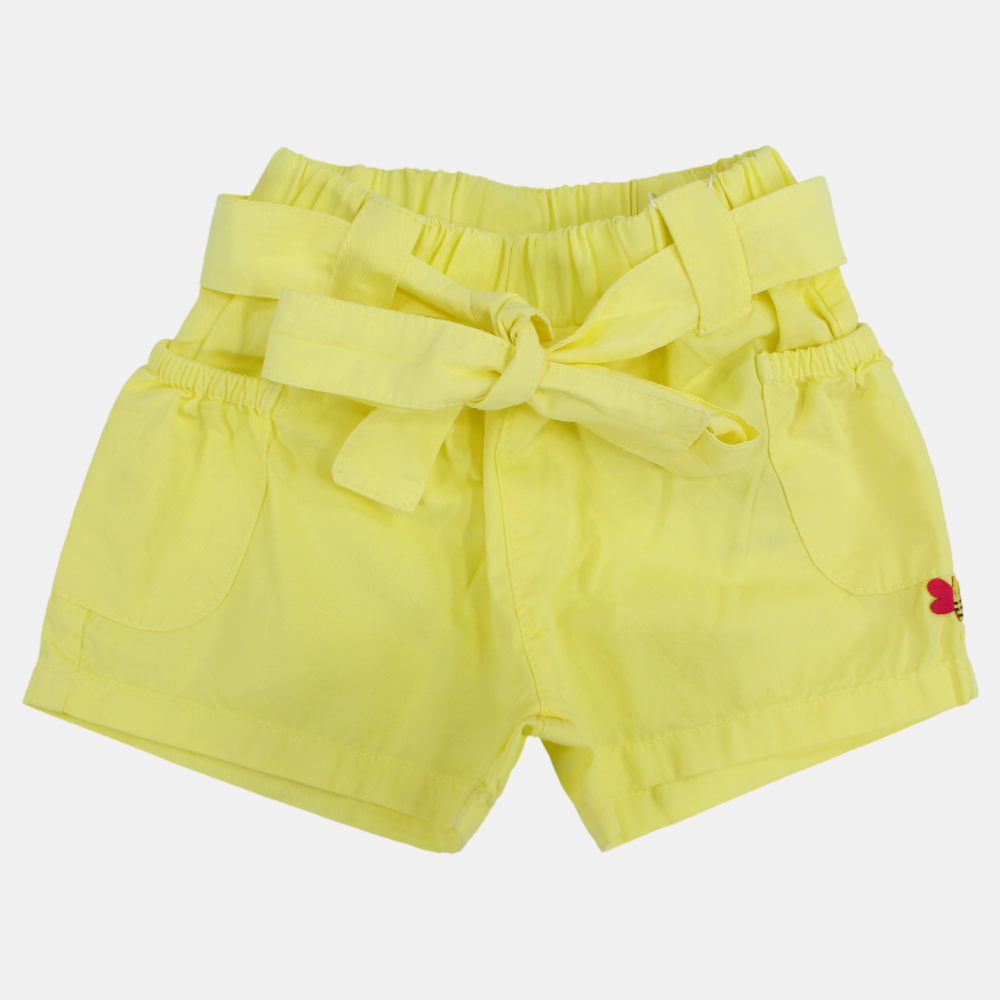 Baby Girls Gabardine Shorts