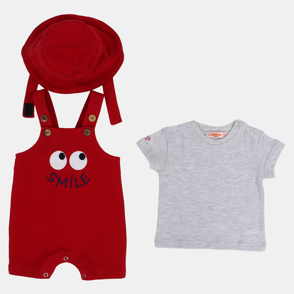 Baby Boys Cotton 3-Piece Outfit Set