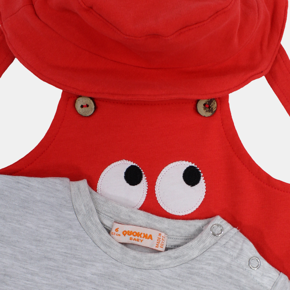 Baby Boys Cotton 3-Piece Outfit Set