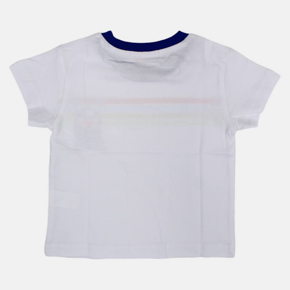 Baby Boys Cotton Short-Sleeved T-Shirt with a Fun Design