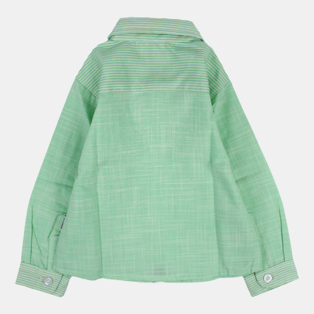Boys Cotton Long-Sleeved Shirt with Fun Colors