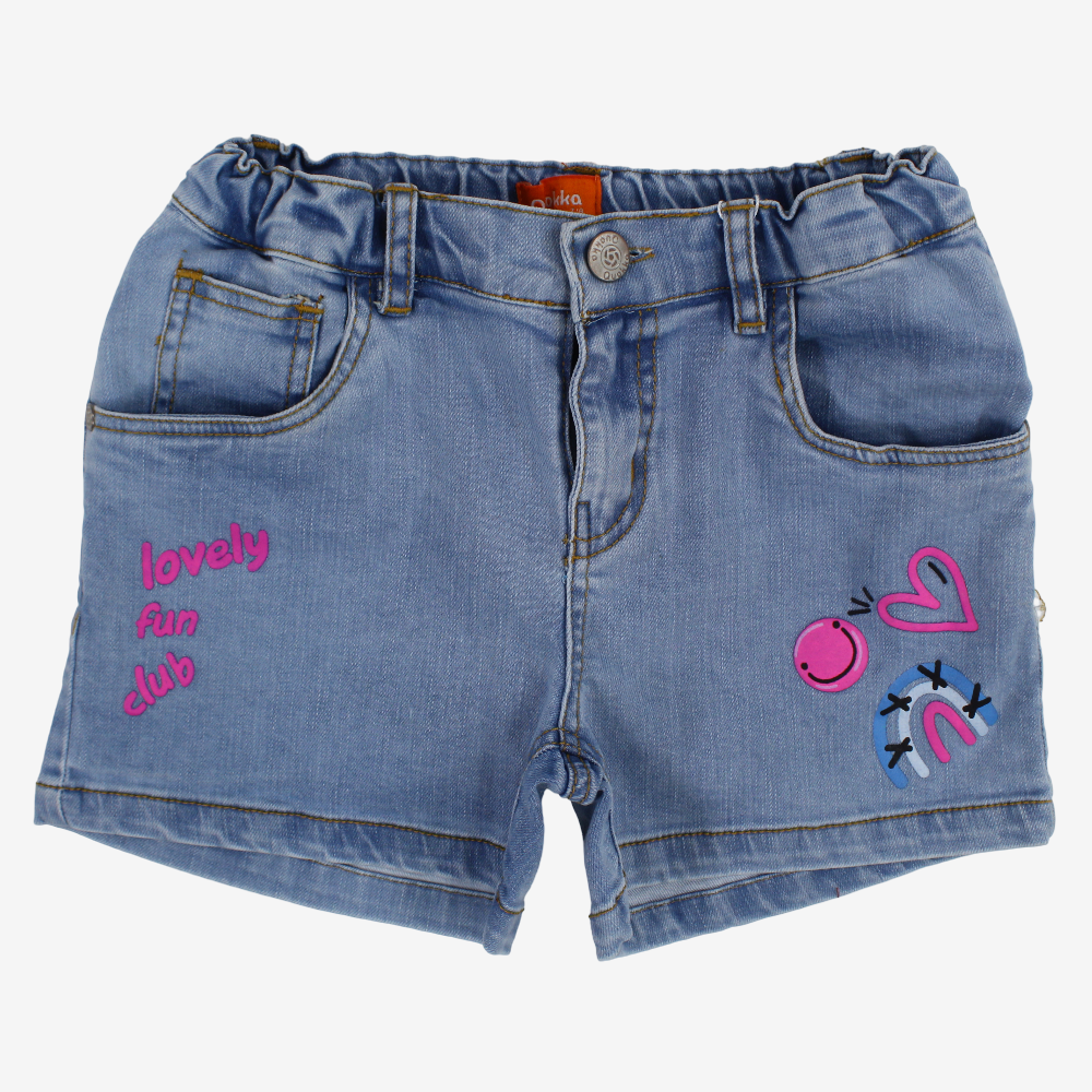 Girls Short Jeans – Light Wash