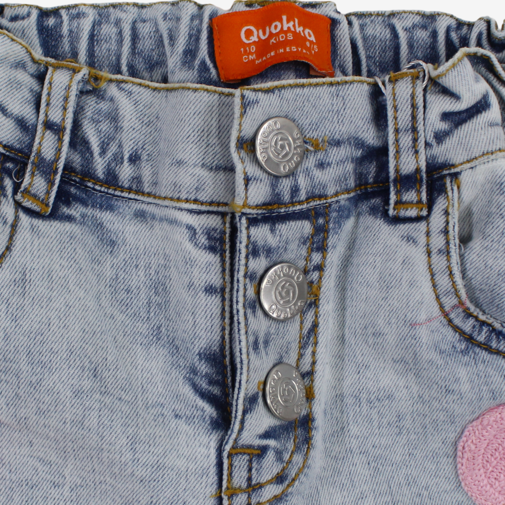 Girls Short Jeans –  Wash Ice Cream