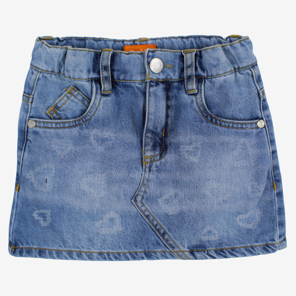Girls Jean Skirt – Little Hearts Design