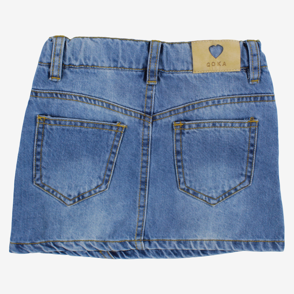 Girls Jean Skirt – Little Hearts Design