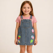 Girls Jean Dress – Strappy Design