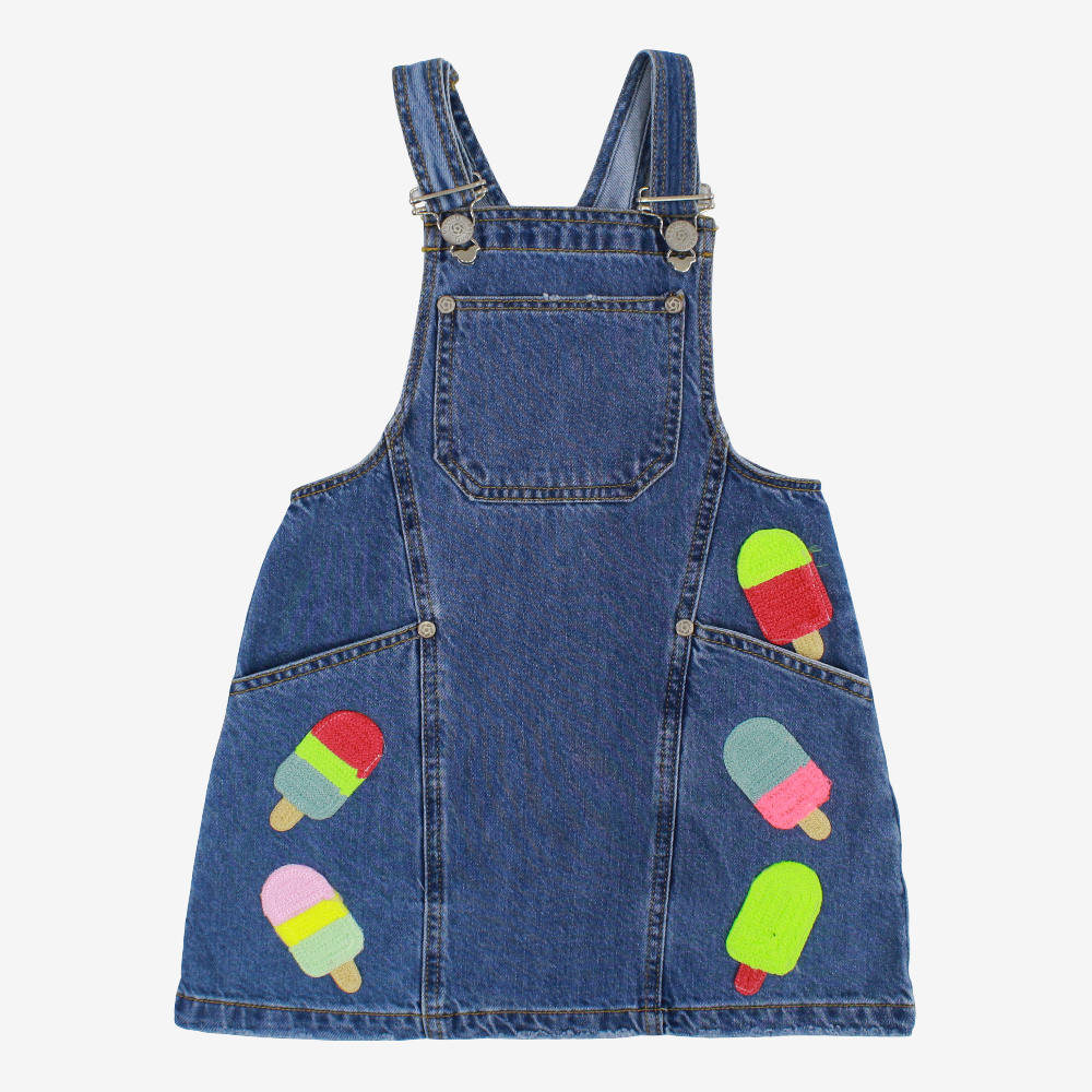 Girls Jean Dress – Strappy Design