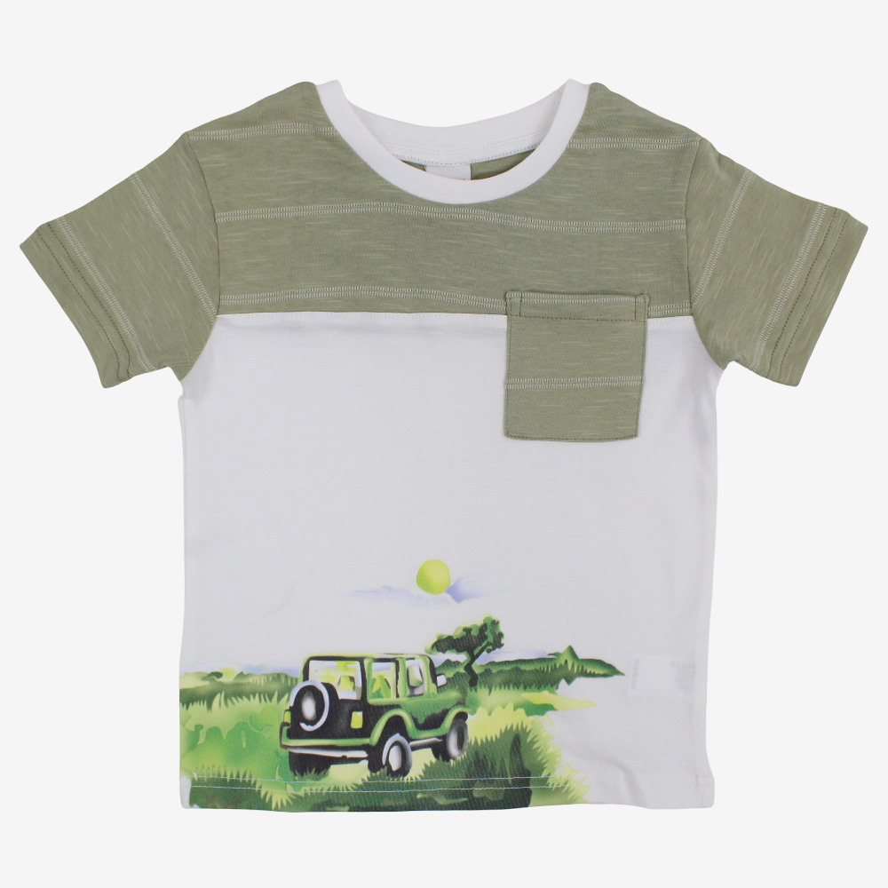 Boys Cotton T-Shirt – Jeep Design