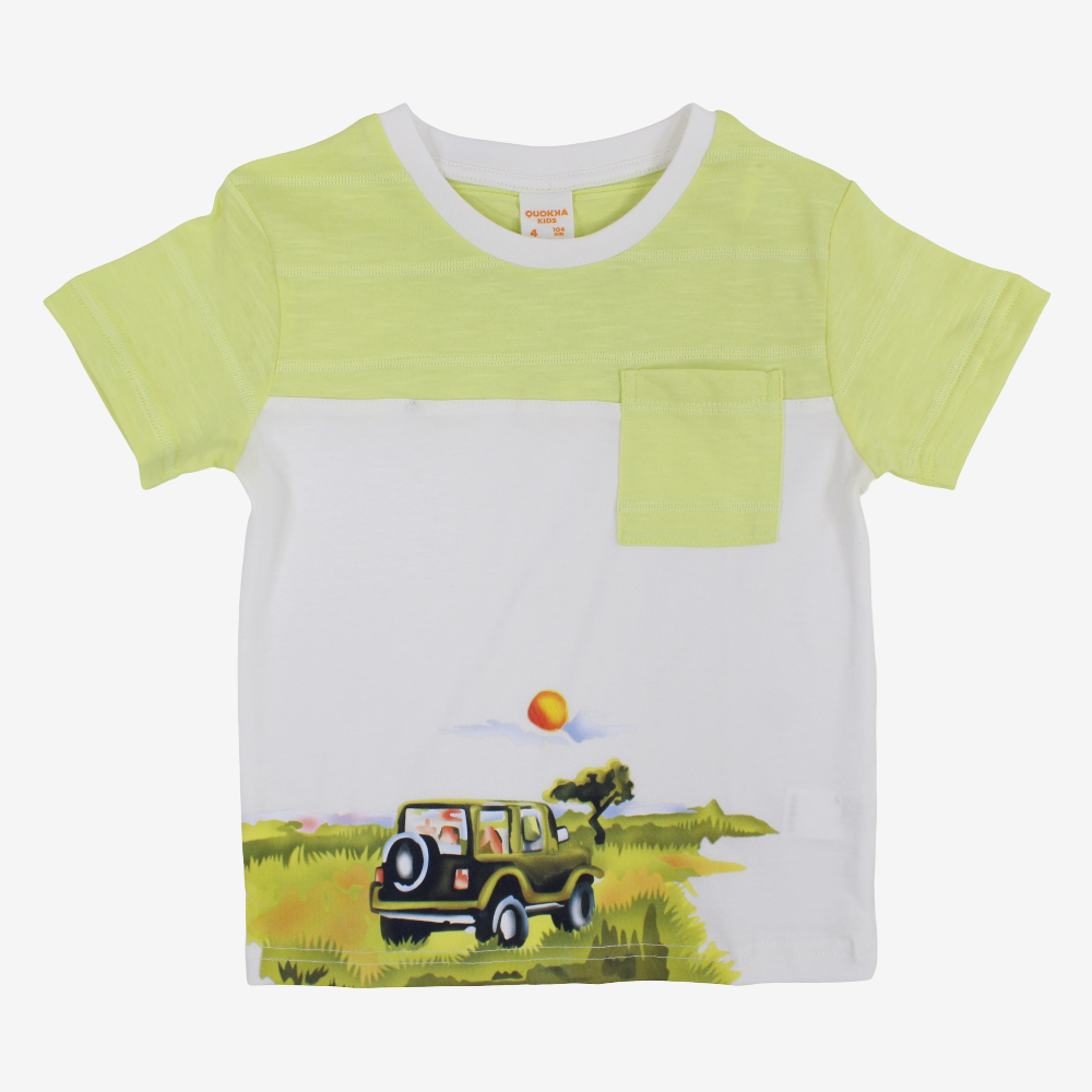 Boys Cotton T-Shirt – Jeep Design