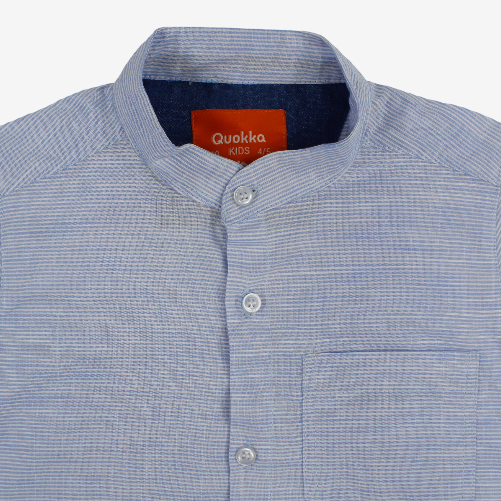 Boys Short-Sleeved Cotton Shirt
