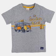 Boys Cotton T-Shirt - "Good Days Ahead" Print
