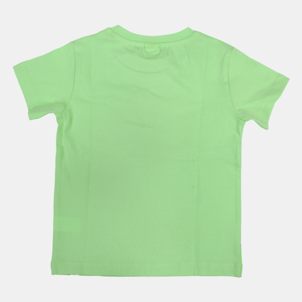 Boys Cotton Short-Sleeved T-Shirt with Cars Design