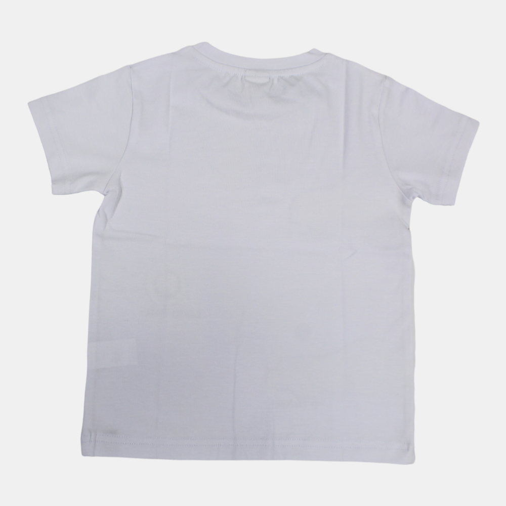 Boys Cotton Short-Sleeved T-Shirt with Cars Design