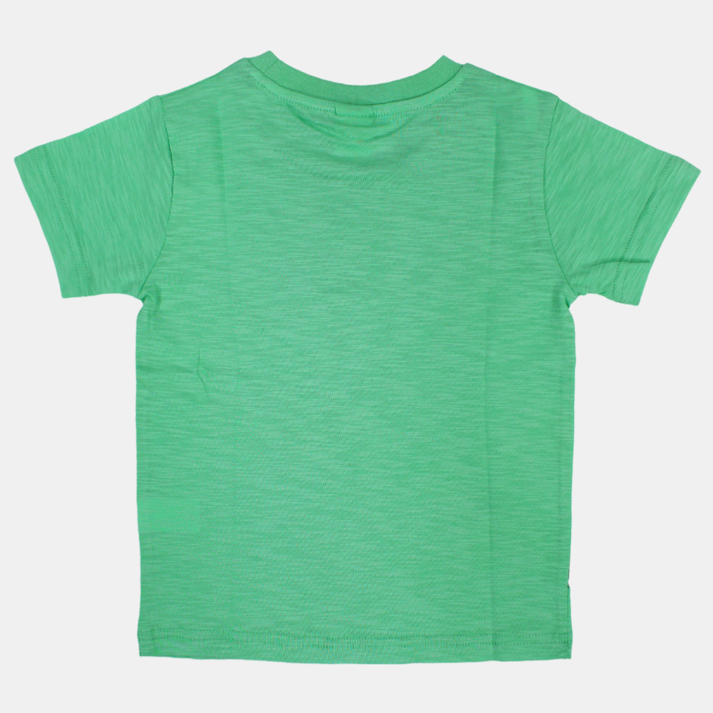 Boys Cotton Short-Sleeved T-Shirt with Cars Design