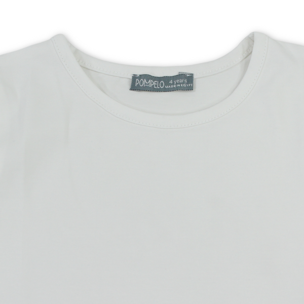 Girls Cotton T-Shirt – White