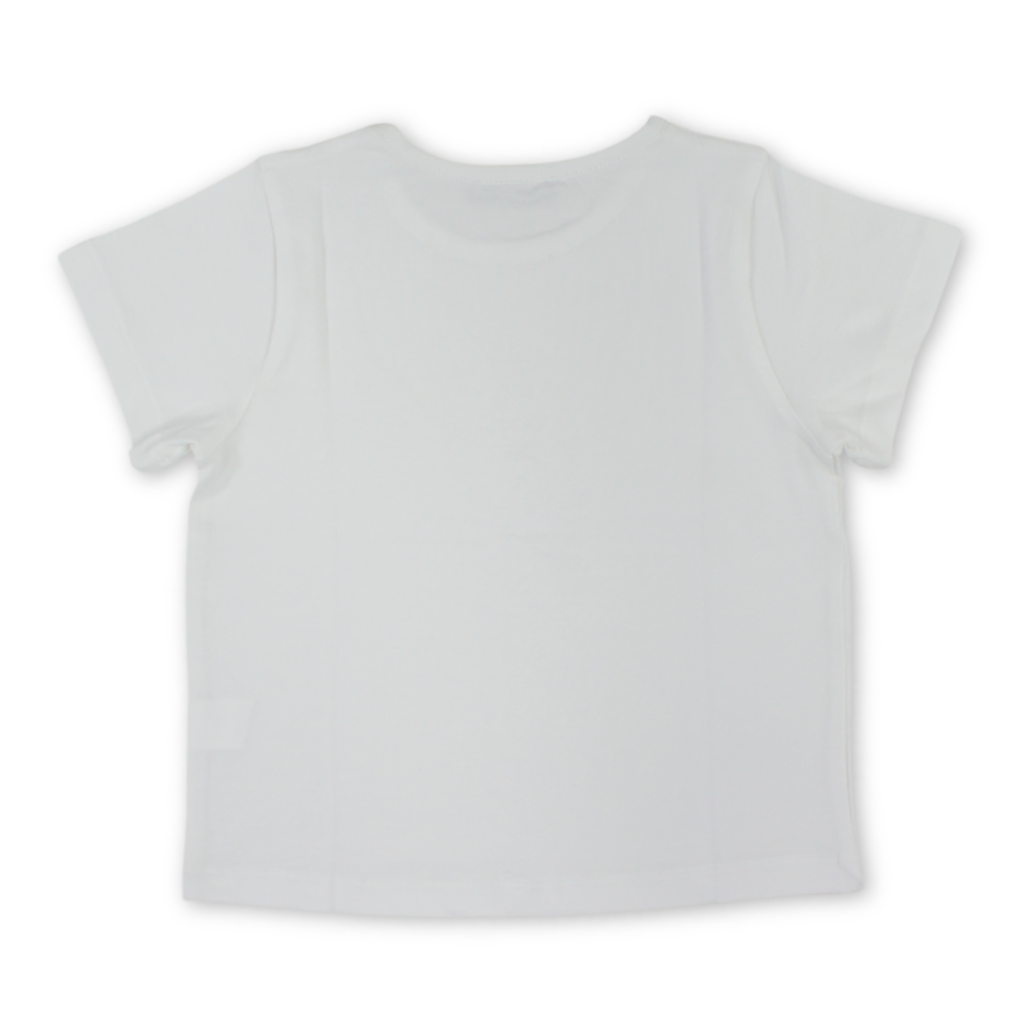 Girls Cotton T-Shirt – White