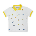 Boys Cotton T-Shirt – White Printed