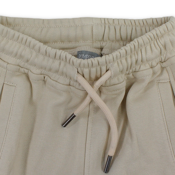 Boys Cotton Sweat Pants – Beige