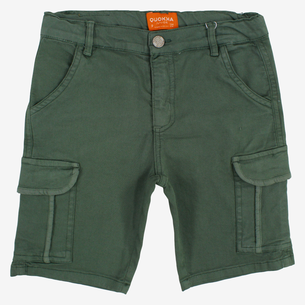 Boys Plain Gabardine Shorts