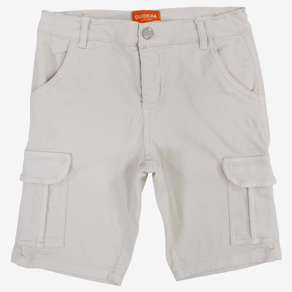 Boys Plain Gabardine Shorts
