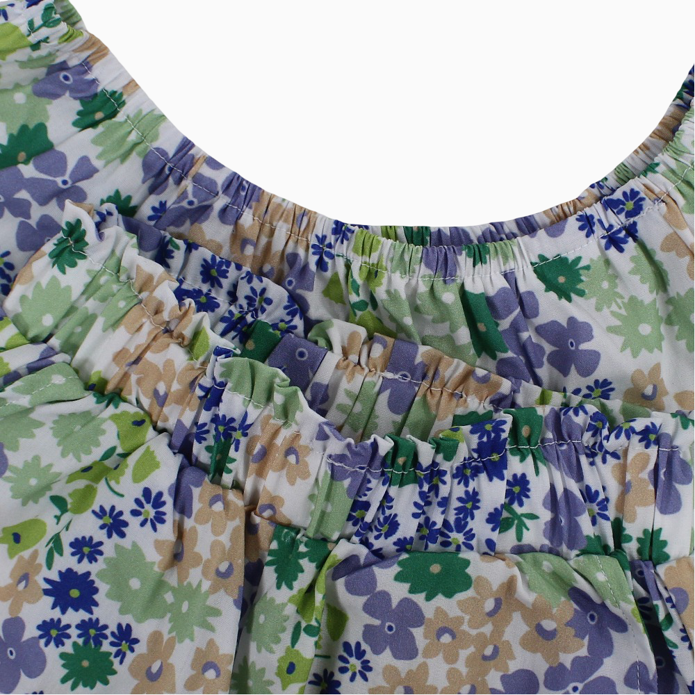 Girls 2-Piece Outfit Set - Fun Floral Print