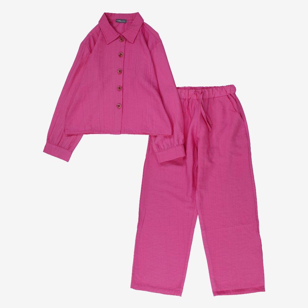Girls 2-Piece Outfit Set – Fuchsia