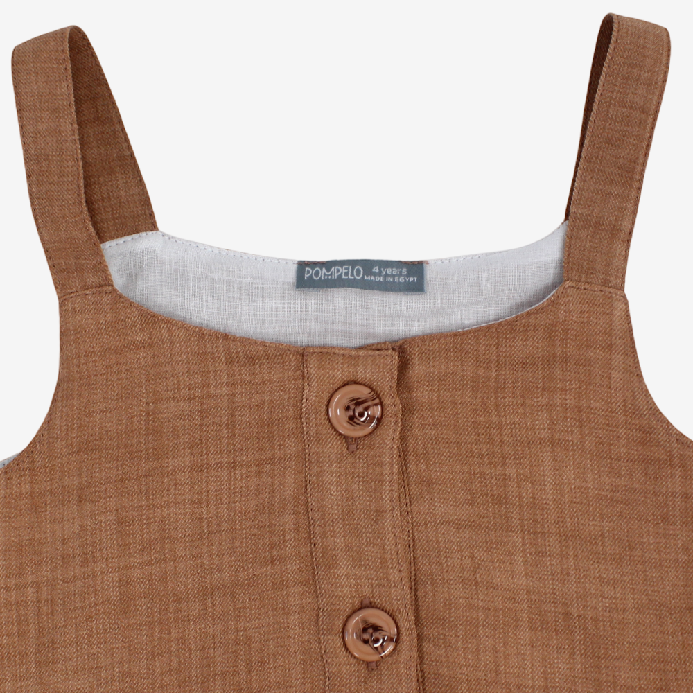 Girls Cotton Jumpsuit