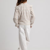 Girls Polyester Blouse Off White Printed