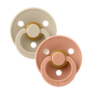BIBS Color Baby Pacifier 2-Pack Latex Size 1 – Vanilla/Peach