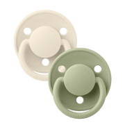 Pack of 2 - BIBS Pacifier De Lux Silicone Onesize Ivory/Sage