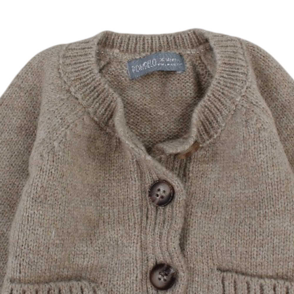 Baby Girls Wool Jacket – Coffee