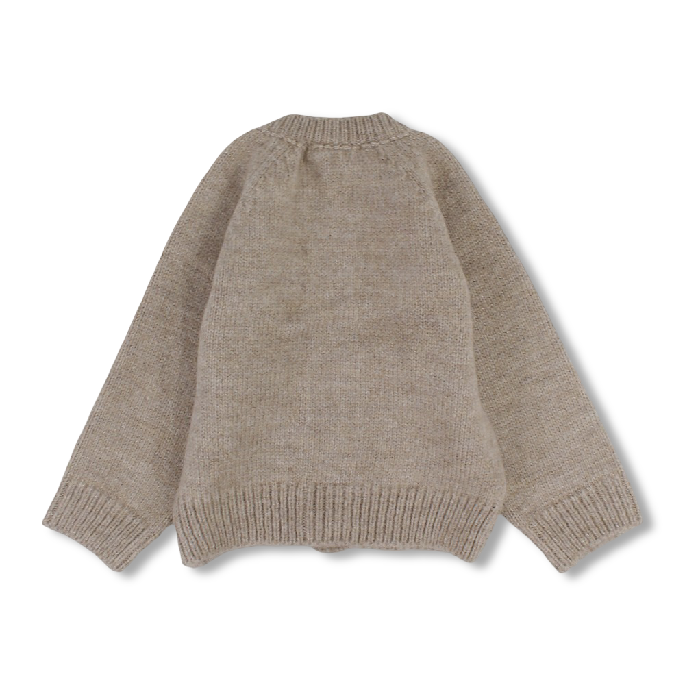 Baby Girls Wool Jacket – Coffee