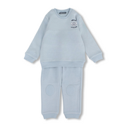 Baby Boys Cotton 2-Piece Outfit Set – Babyblue with Koala Embroidery