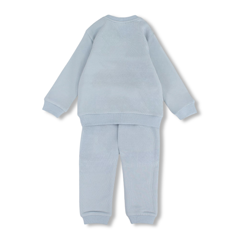 Baby Boys Cotton 2-Piece Outfit Set – Babyblue with Koala Embroidery