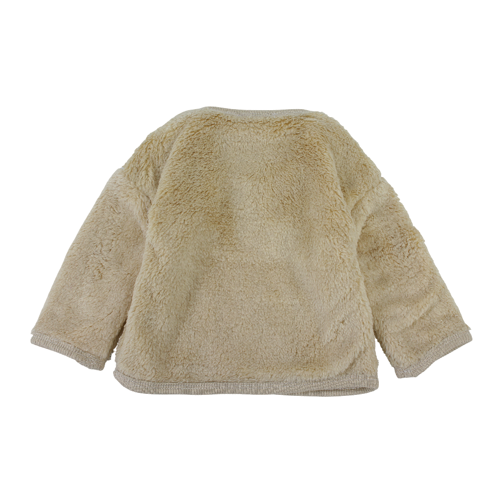 Baby Boys Fur Pullover – Beige