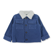 Baby Boys Fur Jacket – Navy