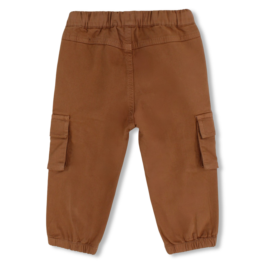 Baby Boys Plain Gabardine Cargo Pants