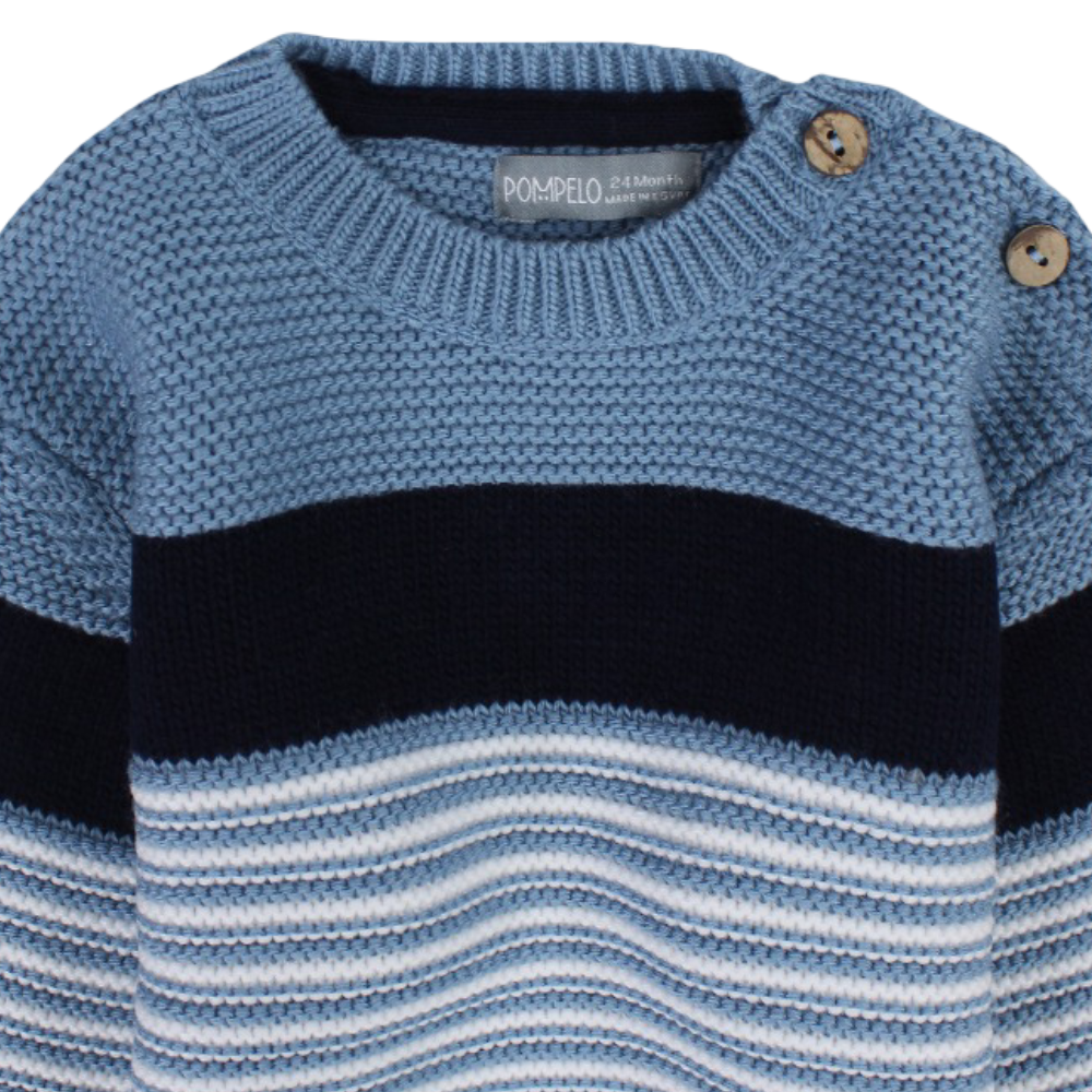 Baby Boys Striped Wool Pullover