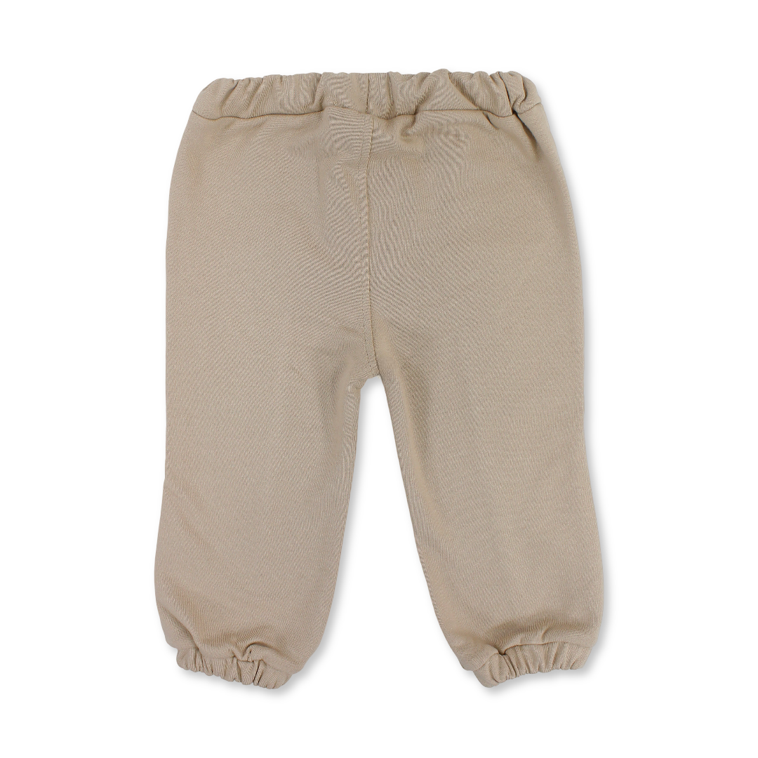 Baby Boys Cotton Pants – Beige
