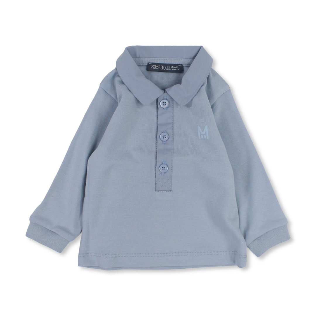 Baby Boys Cotton T-Shirt – Baby Blue