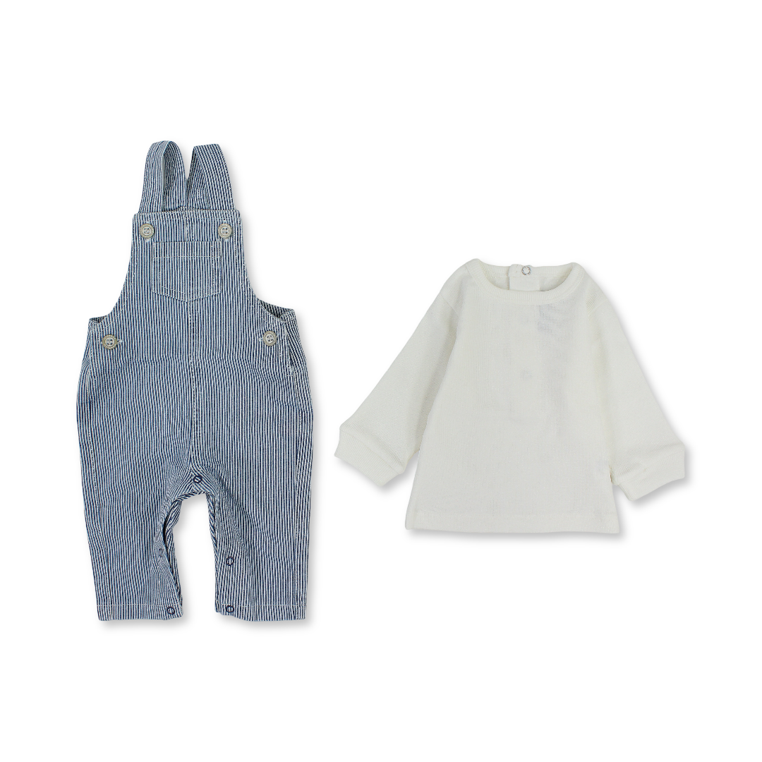 Baby Boys Cotton 2-Piece Outfit Set – Jeans