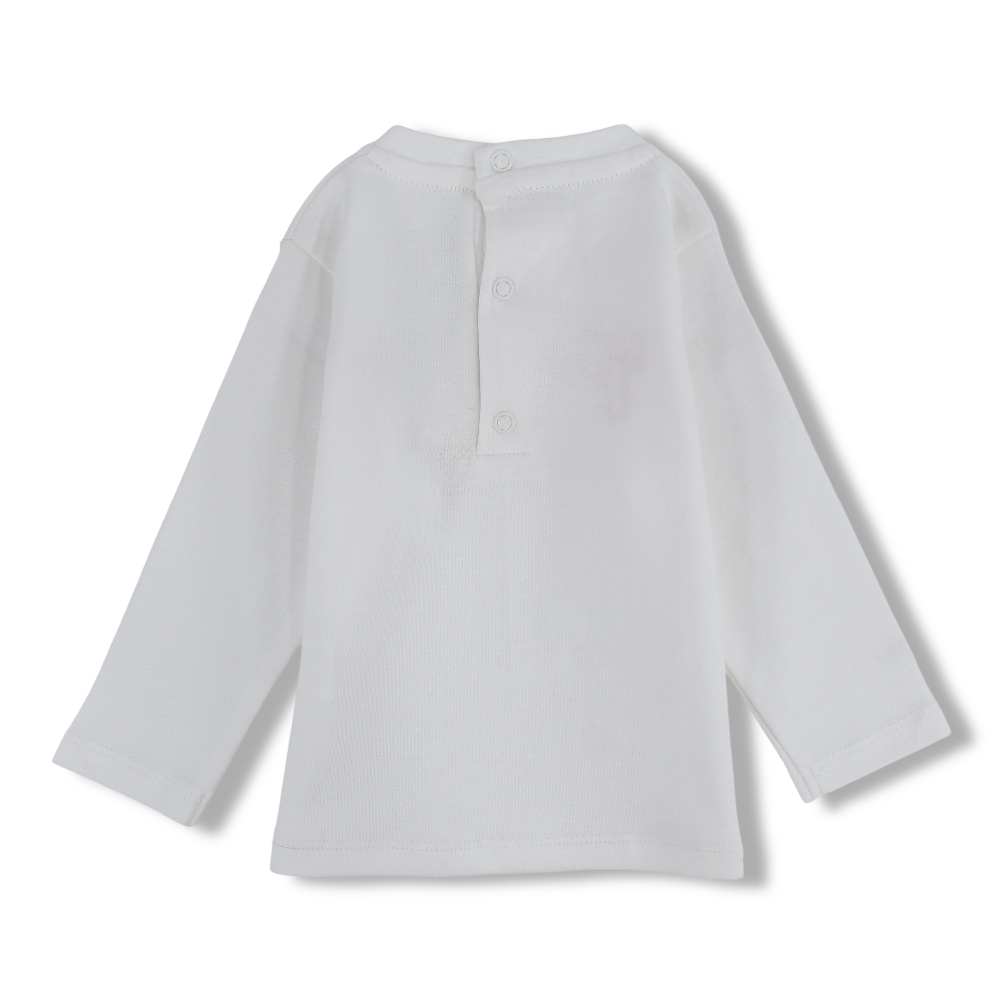 Baby Boys Cotton T-Shirt – Off-White
