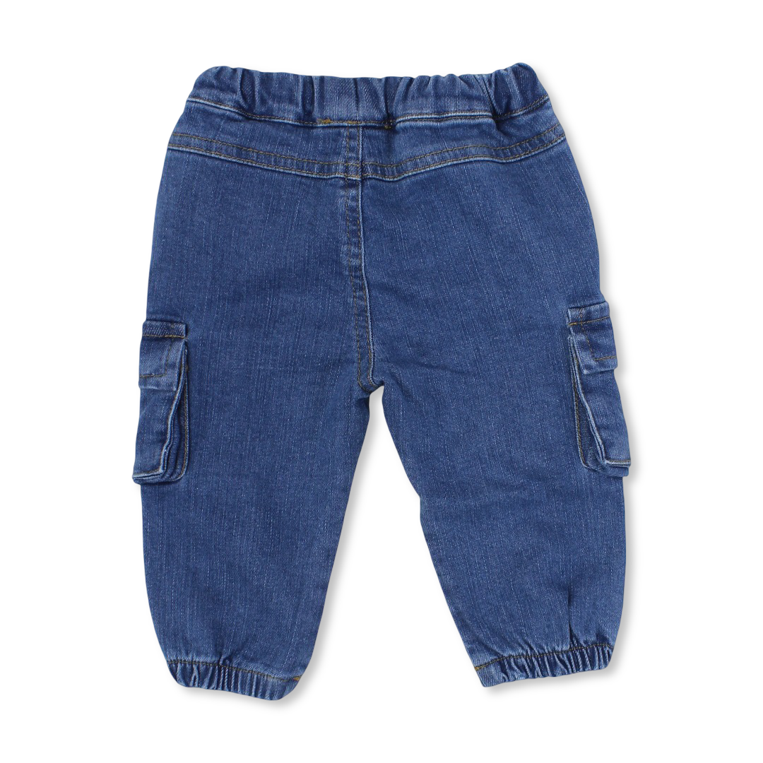 Baby Boys Denim Pants – Blue