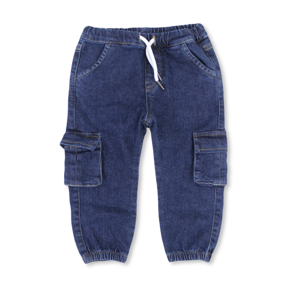 Baby Boys Denim Pants – Blue