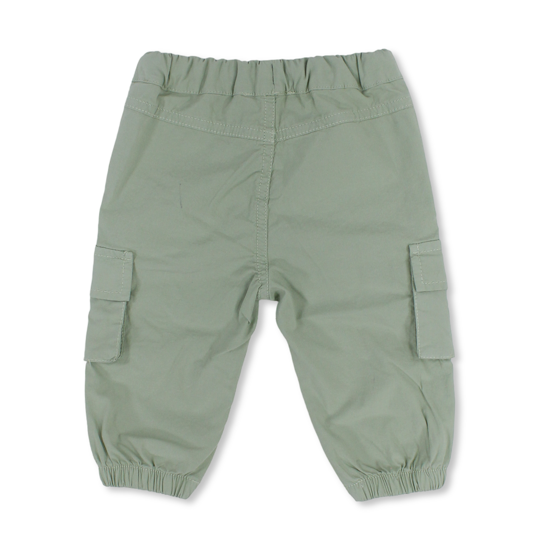Baby Boys Cotton Pants – Mint