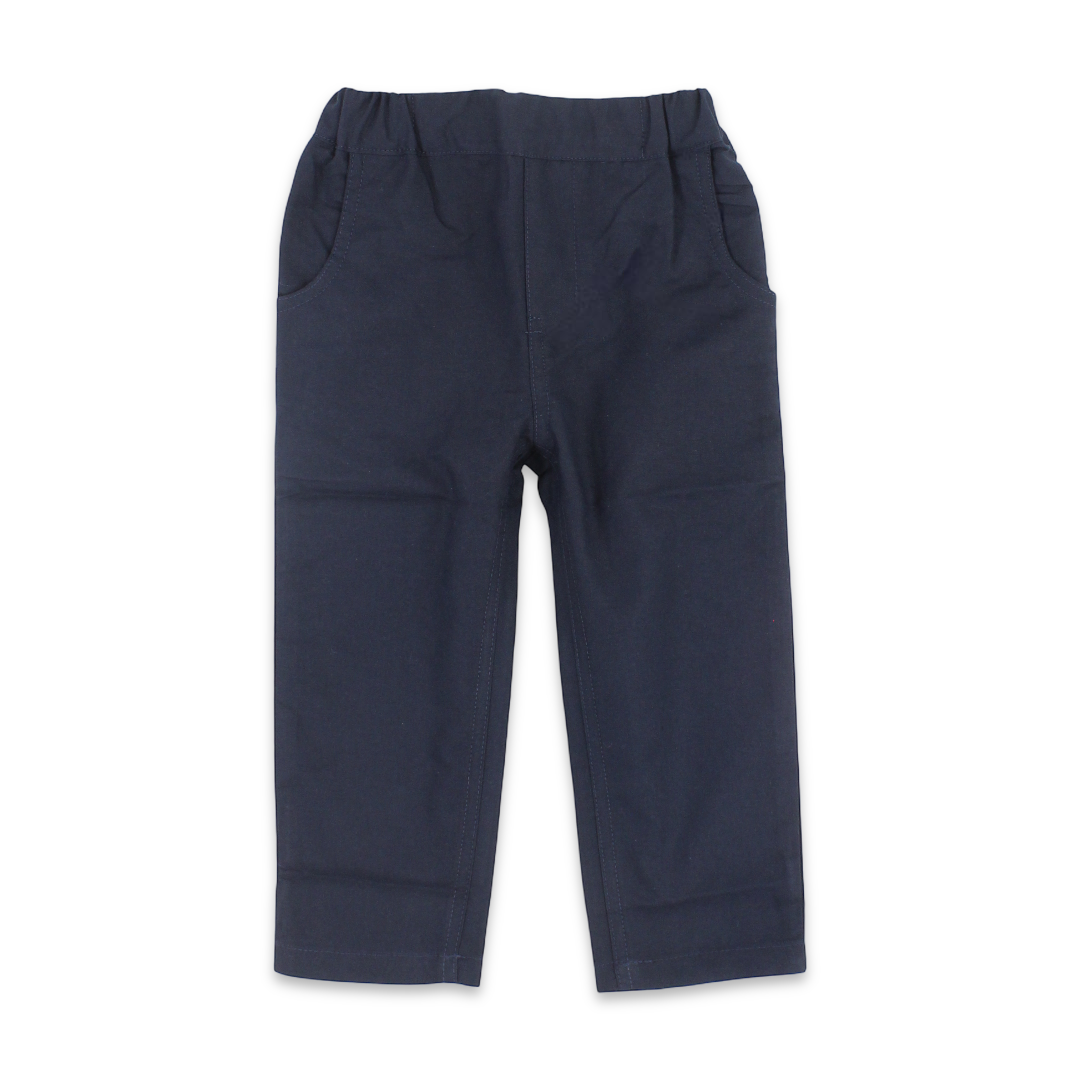 Baby Boys Cotton Pants – Navy